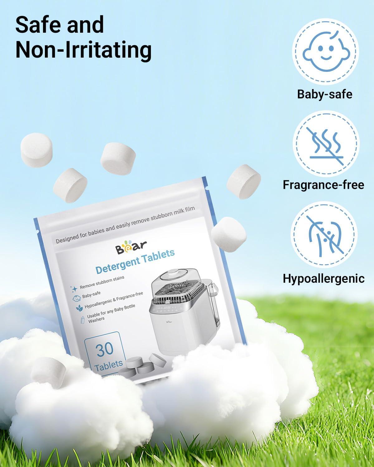 image:imageBear Official Bottle Washer Tablets 180 Count Detergent Tablets for Bear amp All Brand Bottle Washers Powerful Milk Residue Remover