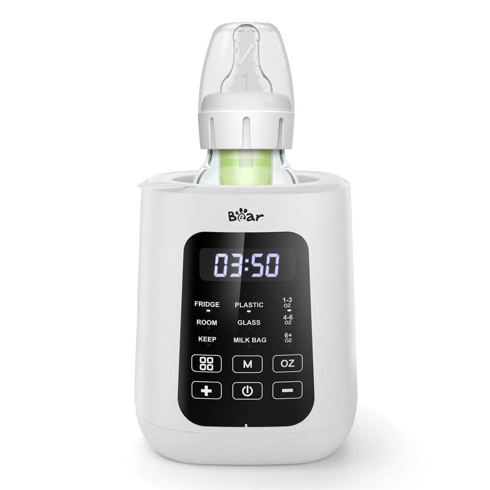 image:imageBear Baby Bottle Warmer Milk Warmer Breastmilk Bag Formula Fast Warming for New Born Baby Bottles with Time Temp Control Automatic Shut Off at Home Use