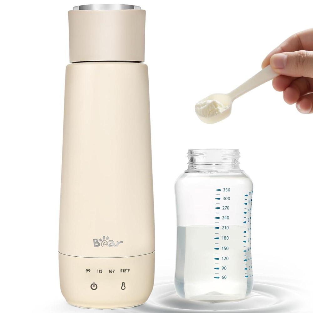 image:imageBear Milk Warmer Fast Water Warmer for Baby Formula with 10 Oz Large Capacity Accurate 4 Temp Setting and Automaticlly Keep Warm Compact Bottle WarmerNo Battery 110V Only