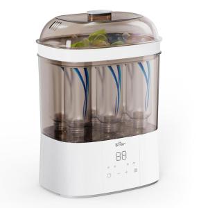 Bear Bottle Sterilizer and Dryer, 2 Layers Large Electric Steam Baby Bottle Sterilizer, Fast Bottle Sanitizer and Dryer for All Bottles & Accessories, Time-Saving Design