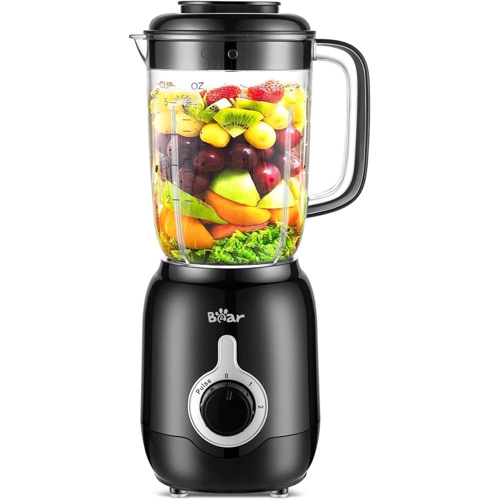 image:imageBear Blender 2025 New 700W Smoothie Countertop Blender with 40oz Cup for Shakes and Smoothies 3Speed for Crushing Ice Puree and Frozen Fruit with Autonomous CleanCountertop Blenders
