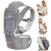 image:imageBear Baby Carrier 6in1 Baby Carrier Newborn to Toddler with Hip Seat Ergonomic M Position for 336 Month 744lbs Baby Adjustable Size for Enhanced Lumbar Support Perfect for OnThego