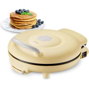 Bear 11.8” 1500W Electric Smokeless Indoor Grill with Adjustable Temp, Quesadilla Maker Nonstick Pan for Breakfast, Lunch, Dinner