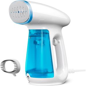 Bear Steamer for Clothes, Handheld Clothes Steamer,1300W Strong Power Garment Steamer with 230ml Tank,Fast Heat-up, Auto-Off, Steam Iron Fabric Wrinkle Remover with Brush for Home and Travel(Blue)