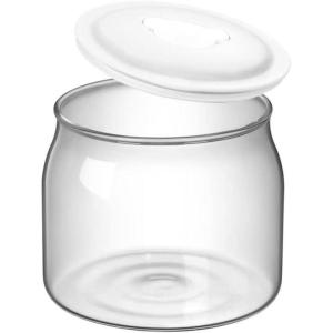Bear Yogurt Maker, Greek Yogurt Maker Machine with Strainer and Timer Control, Stainless Steel Inner Pot, Automatic Digital with 2 Glass Jars 1 Quart for Home Organic Yogurt, Cheese, Fruit Wine(33.8 Ounces)
